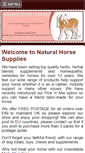 Mobile Screenshot of naturalhorsesupplies.co.uk